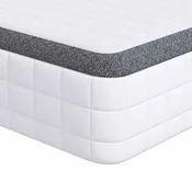 Vidaxl Vzmetnica Bela in siva 80 x 200 cm Bonell vzmet
