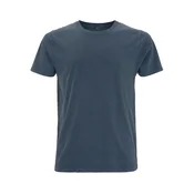 Life-Tree Majica Organic Basic Washed Blue modra