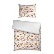 Esposa OBOJESTRANSKA POSTELJNINA 140/200 cm saten oranžna
