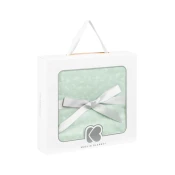 KikkaBoo Dvoslojno baby cebence od muslina 100x100 Leaves Mint (KKB11064)