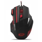 Esperanza egm201r gaming žična miška 7d optična usb mx201 wolf red