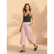 Sinsay - Culotte pantalone od mekane pletene tkanine sa dodatkom viskoze - roze