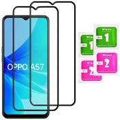 shumee 2x kaljeno steklo ZA OPPO A57/A57 5G celozaslonsko 5D steklo