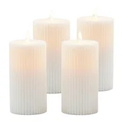 Northix LED voščene sveče 18 cm 4 kos utripajoči plamen brezplamenske