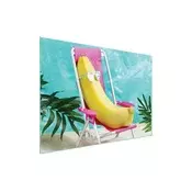 shumee STEKLENA ZAŠČITNA PLOŠČA ZA ŠTEDILNIK 70x52 BANANA