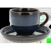 Bitz Skodelica za espresso s krožnikom - Temno modra/črna