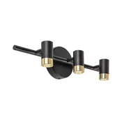 Rabalux Spot lampa Kadir, LED, 9W, 4000K, IP44, Crno-zlatna