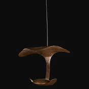 Knikerboker Le Gigine LED viseča luč 1fl bronz - Dnevna soba/jedilnica - Dizajn - bronast list - Kovina