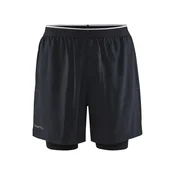 Craft ADV CHARGE 2IN1 STRECH SHORTS M, moške fitnes hlače, črna 1911911