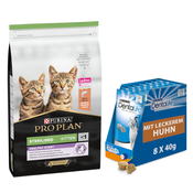 1 kg / 2 kg gratis! 10 kg / 14 kg PURINA PRO PLAN - Sterilised Kitten losos (10 kg)