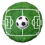 Foliasti balon z nogometnim vzorcem - okrogel, 36 cm, pakiran