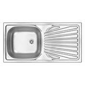 Deante Techno ZMU 011B Sudopera, 1 korito, 16cm, Celicna, Inox