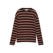 Pull&Bear Majica kremna/rdeča/črna