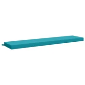 Vidaxl Blazina za klop SOEST 100% poliester Turkizna 200 x 40 x 8 cm