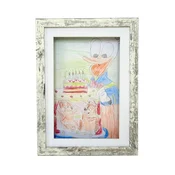 Ramka Frames Factory na rysunki A4 21x29.7 cm bielona sosna 1 szt.