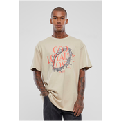 Mens T-Shirt God Loyalty Love Oversize Cream