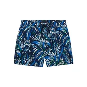 TOMMY HILFIGER Kratke kopalne hlače temno modra / mešane barve