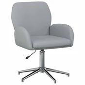vidaXL vidaXL vrtljiva pisarniška stol 54 x 58 x 90 cm Svetlo siva Blago, (5000302281)
