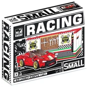 MJI Klocki 13082 - Czerwone Auto Sportowe Ferrari Style z Garażem, 530 elementów