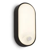 Brilo - LED spoljašnje zidno svetlo sa senzorom pokreta LED/12W/230V IP65 crno