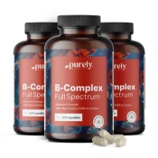 3x B-kompleks – celoten spekter vitaminov B, skupaj 360 kapsul