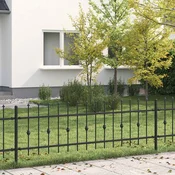 Vrh z bodicami ASTEN 200 x 60 cm Prašno lakirano jeklo Črna
