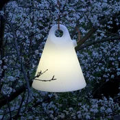 Martinelli Luce zunanja viseča svetilka Trilly, vtič, O 45 cm - Dizajn - bela, oranžna - Plastika