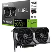 ASUS grafična kartica nVidia RTX5060Ti Dual OC Edition - 16GB GDDR7 (90YV0MH0-M0NA00)