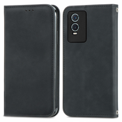 Črna Elegantna Flip torbica (Vivo Y76)