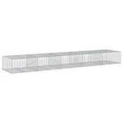 Vidaxl Gabionska košara s pokrovom 500x100x50 cm pocinkano železo