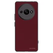 Silikonski črni ovitek za Xiaomi Redmi A3 - Burgundy red