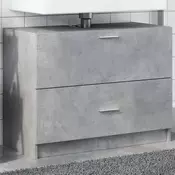 Vidaxl vidaXL Omarica za umivalnik betonsko siva 78x37x59 cm