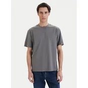 HUGO Majica Dapolino 50488330 Siva Relaxed Fit