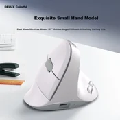 Delux Bežicni miš, 2.4GHz, Bluetooth, Beli
