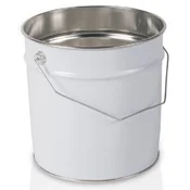 Kovinska posoda za barvo s pokrovom 10L bela O240mm - 10 L