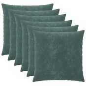 Vidaxl Prevleka za blazino 6 kos HEERLEN Morsko modra 70 x 70 cm