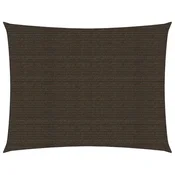 shumee vidaXL Senčno jadro, 160 g/m2, rjavo, 3 x 4 m, HDPE