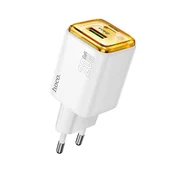 HOCO N52 Monsoon USB-C PD20W+ USB-A QC3.0 punjač (EU) – bijela