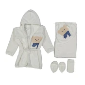 Bademantil plavi set 121417 - Bademantil za decake
