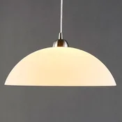 Lindby viseča svetilka Valeria, bela, steklo, O 40 cm, E27 - Kuhinja - Sodobni