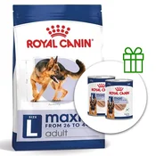 ROYAL CANIN MAXI ADULT 15 kg + 2 pločevinke BREZPLAČNO