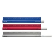 Kovinsko ravnilo MILAN Metal touch 15 cm + guma
