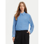 Calvin Klein Srajca LV044B902G Modra Regular Fit