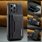 Ovitek za iPhone 14 Pro CaseMe DG.MING MAG z magnetno denarnico in zaščitnim ohišjem za kamero - pulse black