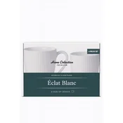 HOME COLLECTION SKODELICA 6 DELNI SET 350ML REBRAST PORCELAN BELE BARVE