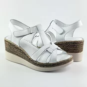 LP Fashion Ženske sandale, Kožne, Bele