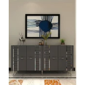 Hanah Home Konzolni sto Imre, 150x75x35 cm, Antracit