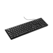 XPLORE XP1251 Tastatura, Slim, US, Crna