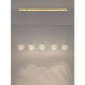 BLAZIK LED LUSTER 5X ZLATNA/STAKLO 20W IP20 2700K TRIAC PRIGUŠLJIVA NL9214167