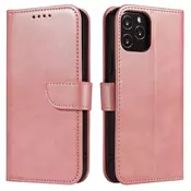 Magnet Case elegantna torbica za Xiaomi Redmi Note 10 / Redmi Note 10S: roza